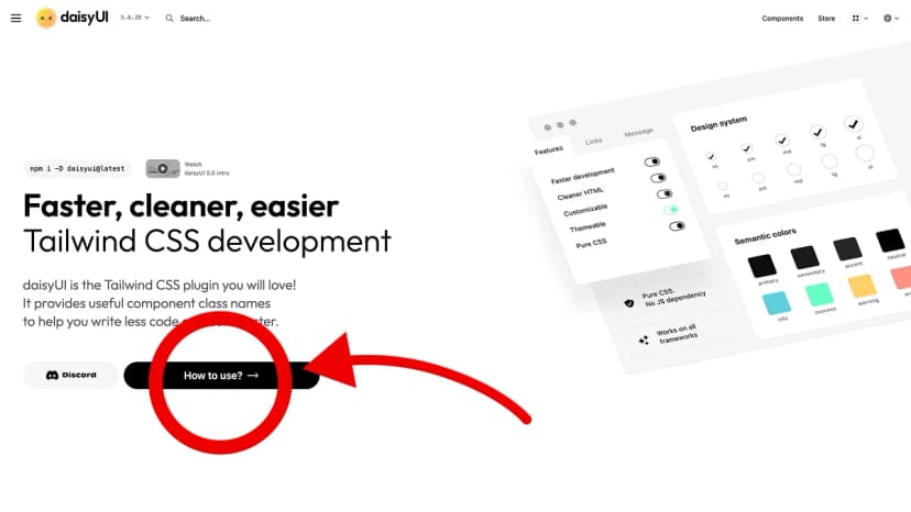 daisyUI — Tailwind CSS Components ( version 5 update is here )