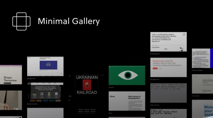 Minimal Gallery – Website Design Inspiration