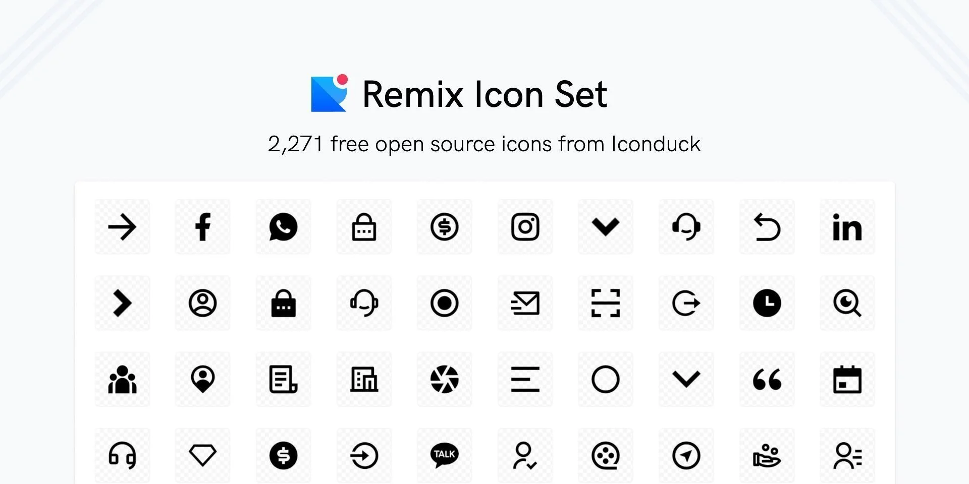 Remix Icon - Open source icon library